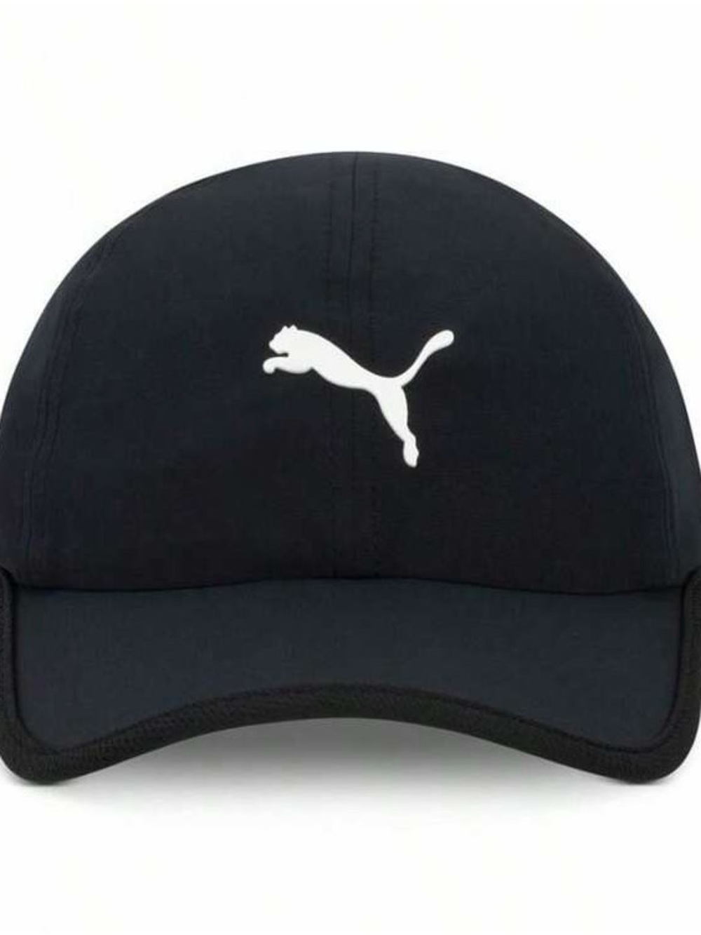 New Puma Black Cap with White Puma Logo